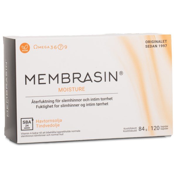 Membrasin Tyrnimarjauute Kuiville limakalvoille, 120 kapselia