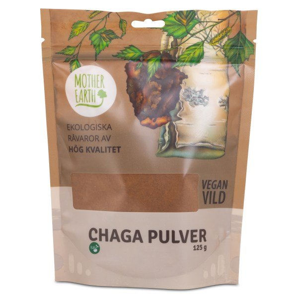 Mother Earth Chaga -pakurijauhe, 125 g
