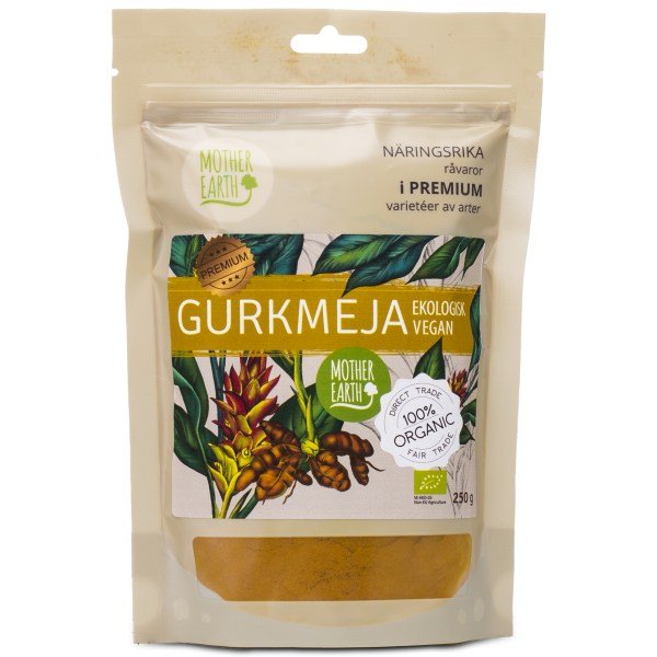 Mother Earth Kurkuma, Luomu, 250 g