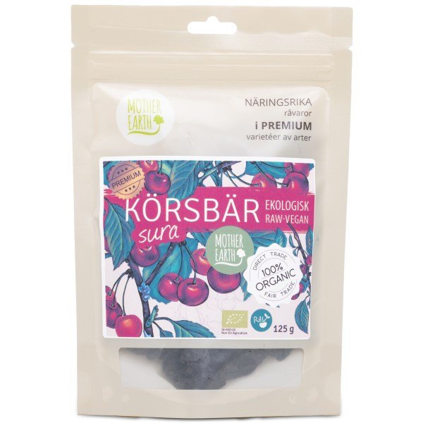 Mother Earth Happamat Kirsikat, 125 g