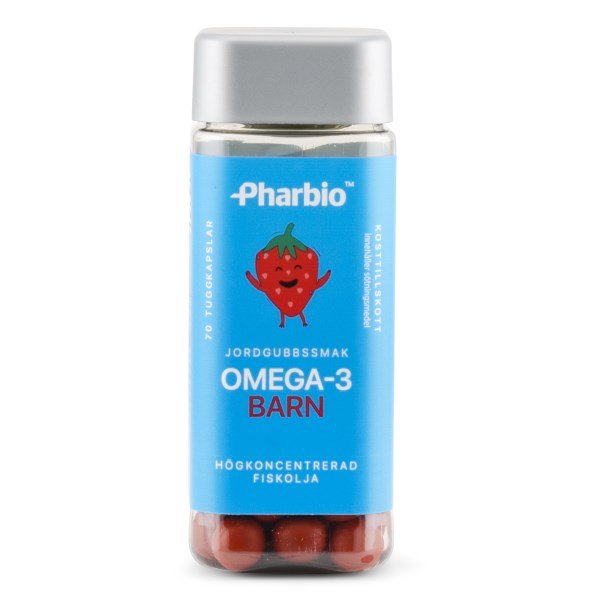 Pharbio Lasten Omega-3 , 70 kapselia