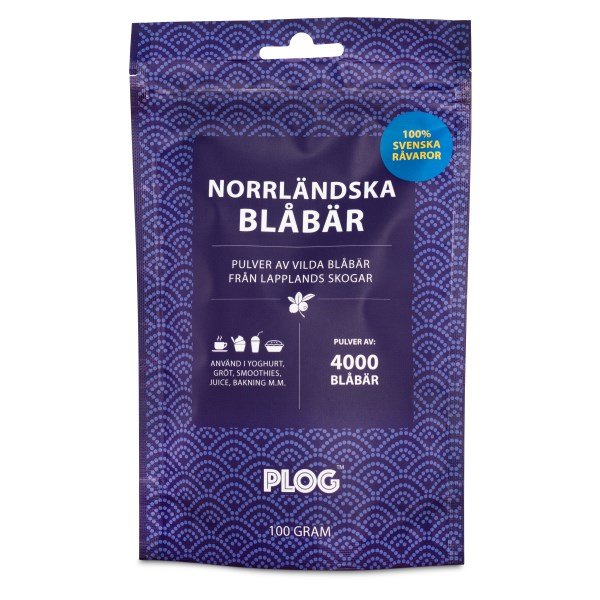 PLOG Norrländska Blåbär -Mustikkajauhe, 100 g