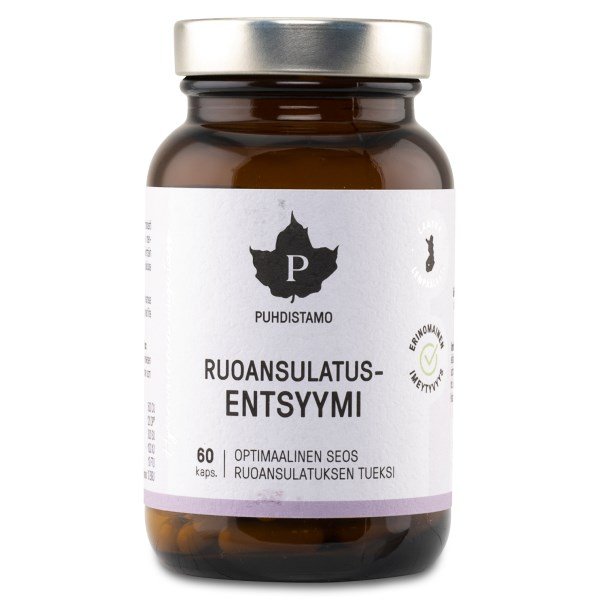 Puhdistamo Ruoansulatusentsyymi , 60 kapselia