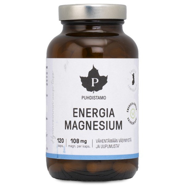 Puhdistamo Energia Magnesium, 120 kapselia