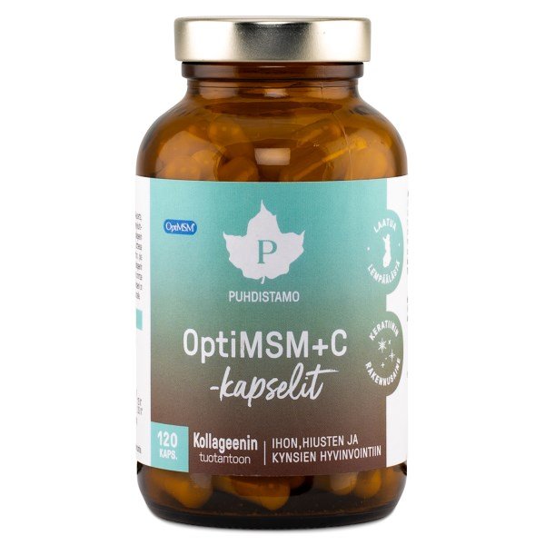 Puhdistamo OptiMSM + C, 120 kapselia