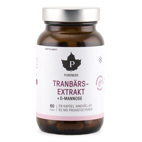 Pureness Karpalokonsentraatti + D-mannoosi, 60 kapselia
