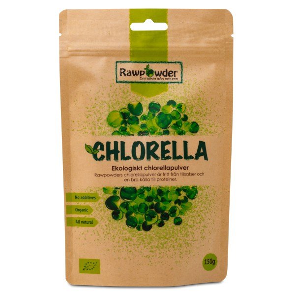 RawPowder Chlorella-jauhe , 150 g