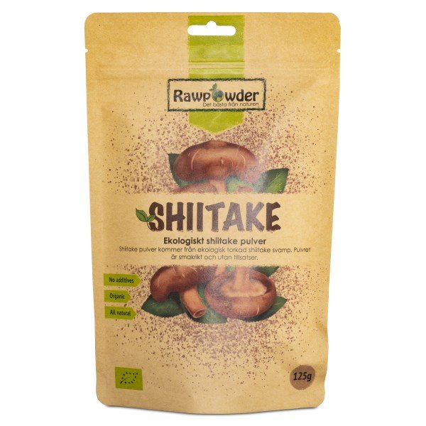 RawPowder Shiitakejauhe EKO, 125 g
