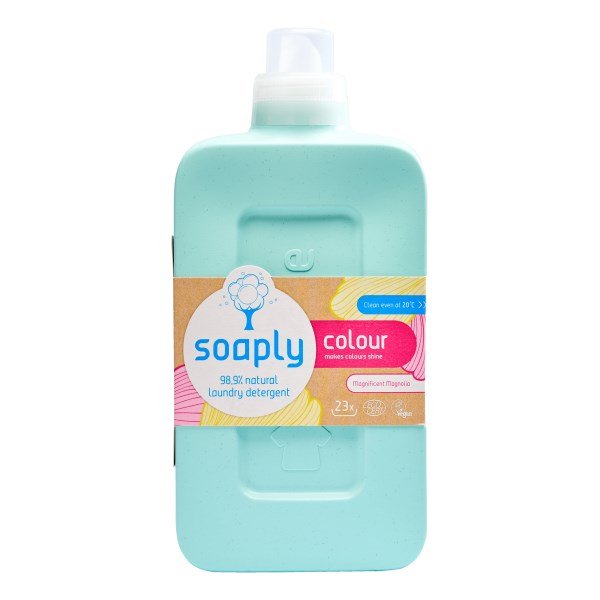 Soaply Nestemäistä Väripyykinpesuaine, 1000 ml, Magnificent Magnolia