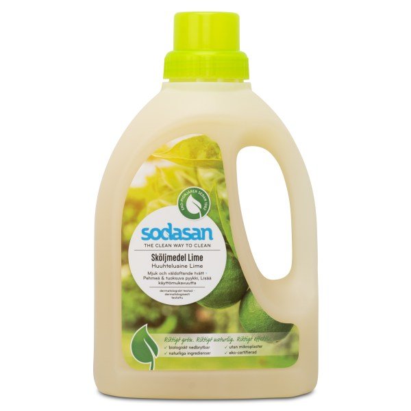Sodasan huuhteluaine, 750 ml, Lime