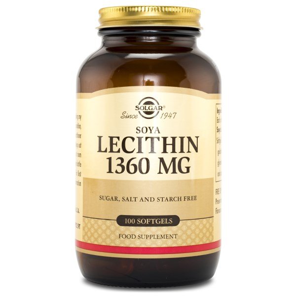 Solgar Lesitiini, 100 kaps.