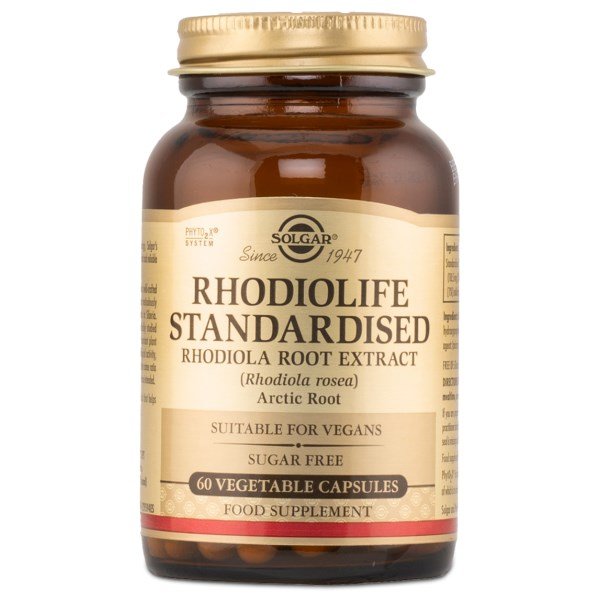 Solgar Rhodiola Root Extract, 60 kapselia