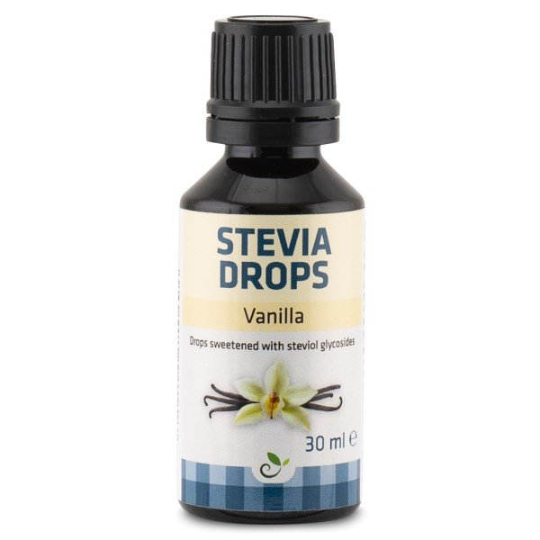 Sukrin Stevia Drops, Vanilja, 30 ml
