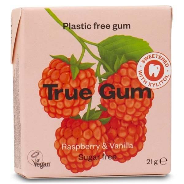 True Gum Purukumit, 1 kpl, Vadelma & Vanilja