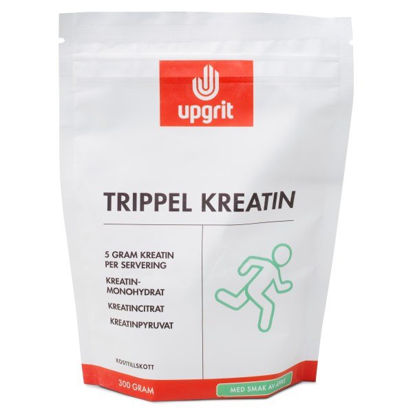 Upgrit Trippel Kreatin, Omena, 300 g