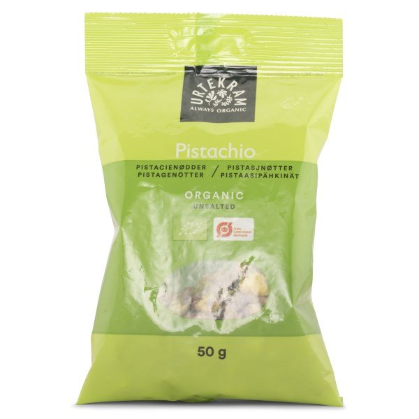 Urtekram Pistaasipähkinät, Luomu, 50 g