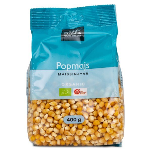 Urtekram Popcorn Luomu, 400 g