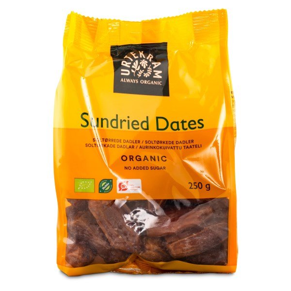 Urtekram Aurinkokuivatut Taatelit, 250 g