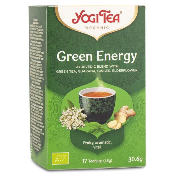 Yogi Tea Green Energy Tee, 17 pussia
