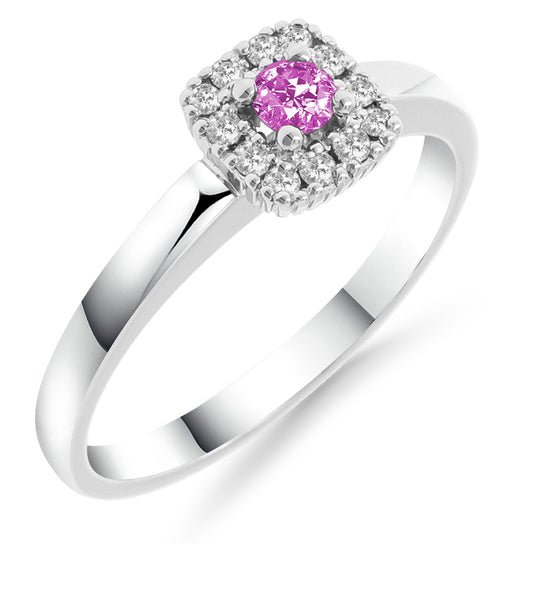 Silván Kummit timanttisormus 0,11ct, valkokultaa, vihkisormukset