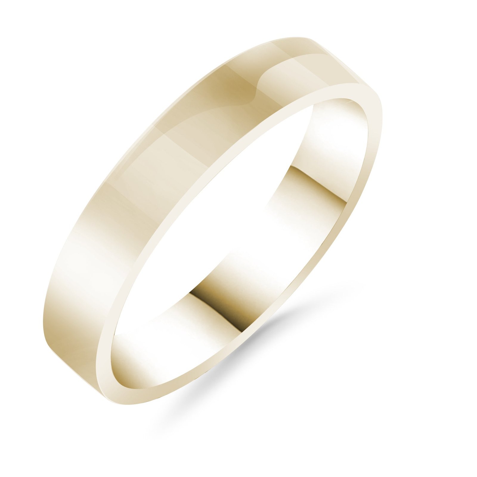 Silván,Kihlasormus 4mm flakka, 14K keltakultaa