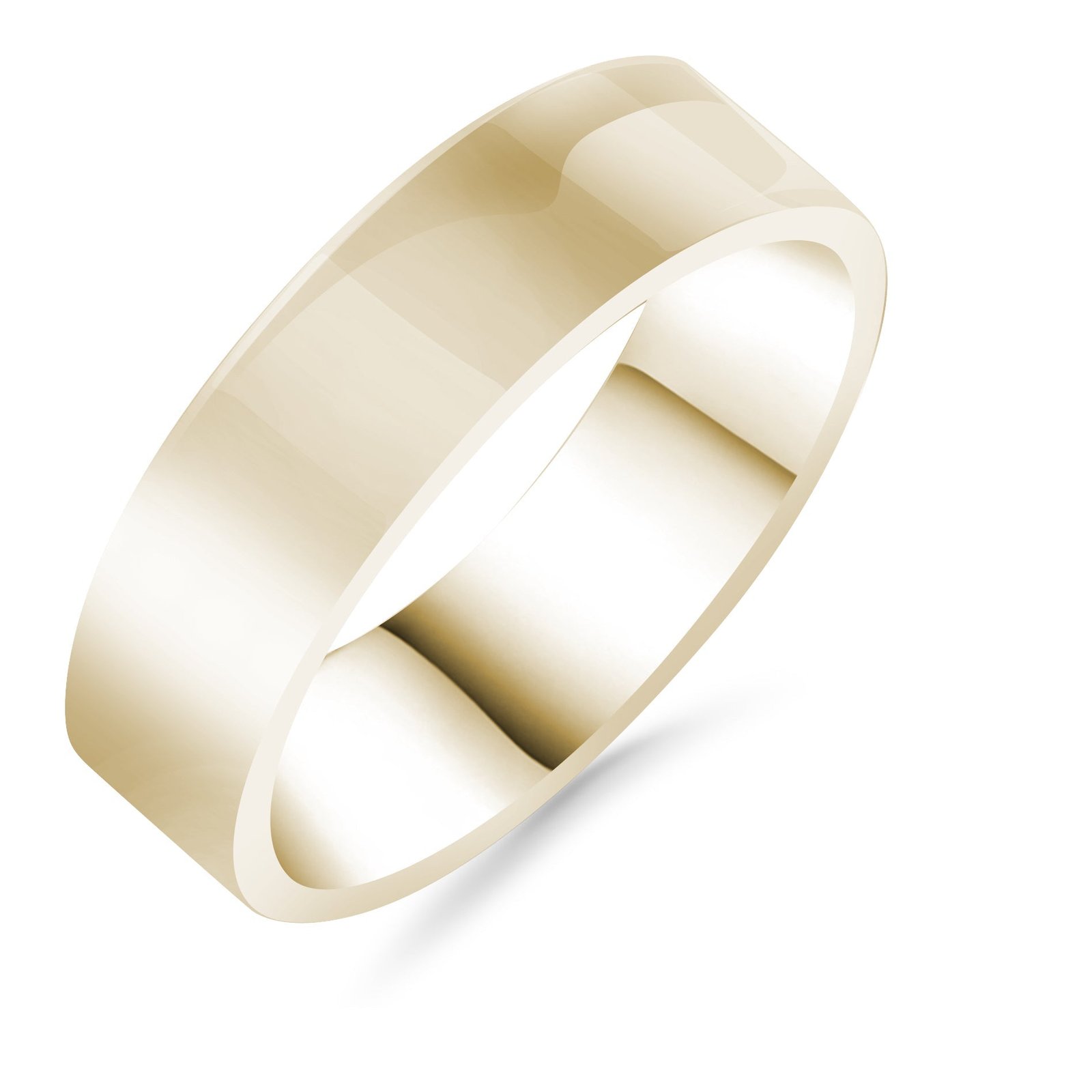 Silván,Kihlasormus 6mm flakka, 14K keltakultaa