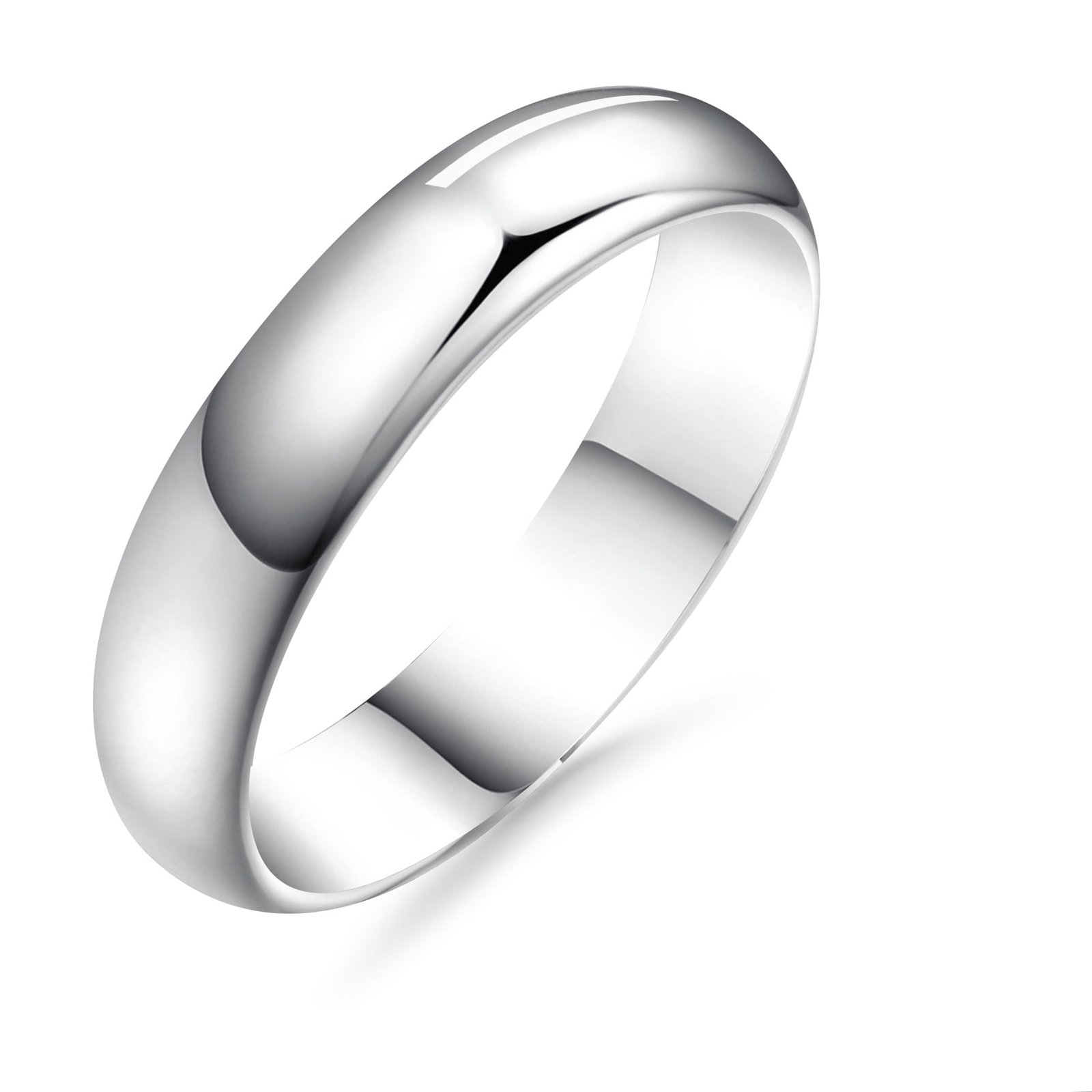 Silván,Kihlasormus 5mm puolipyöreä, 14K valkokultaa