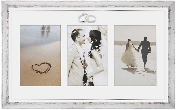 Kehys sormuspari kolmelle kuvalle, kuvakoko 9x13 cm