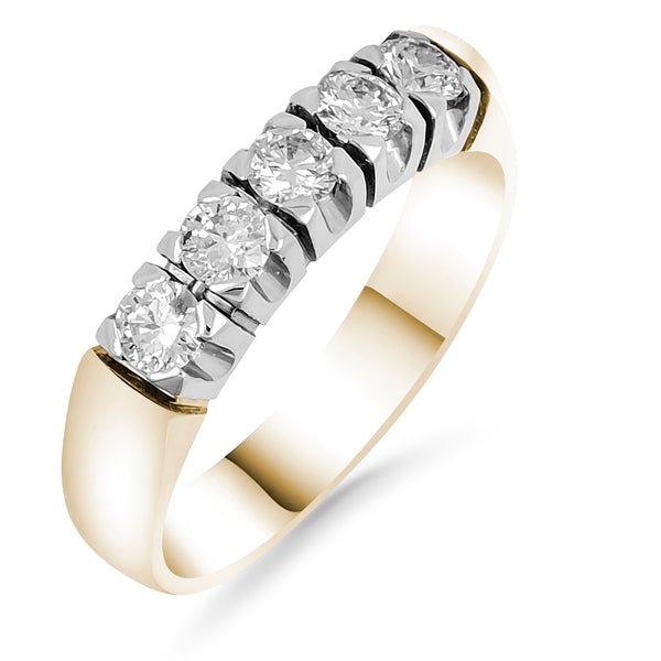 Silván Majlis timanttisormus 0,50ct, keltakultaa, vihkisormukset