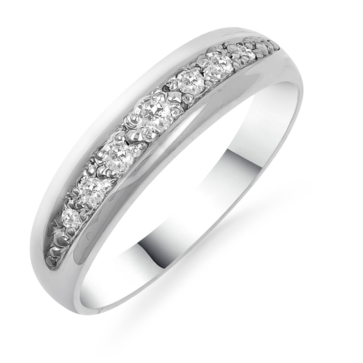 Silván,Timanttisormus 0,13ct, 14K valkokultaa, Olivia-mallisto