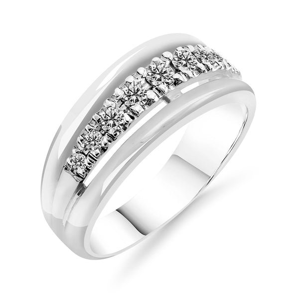 Silván Daria timanttisormus 0,25ct, valkokultaa, vihkisormukset