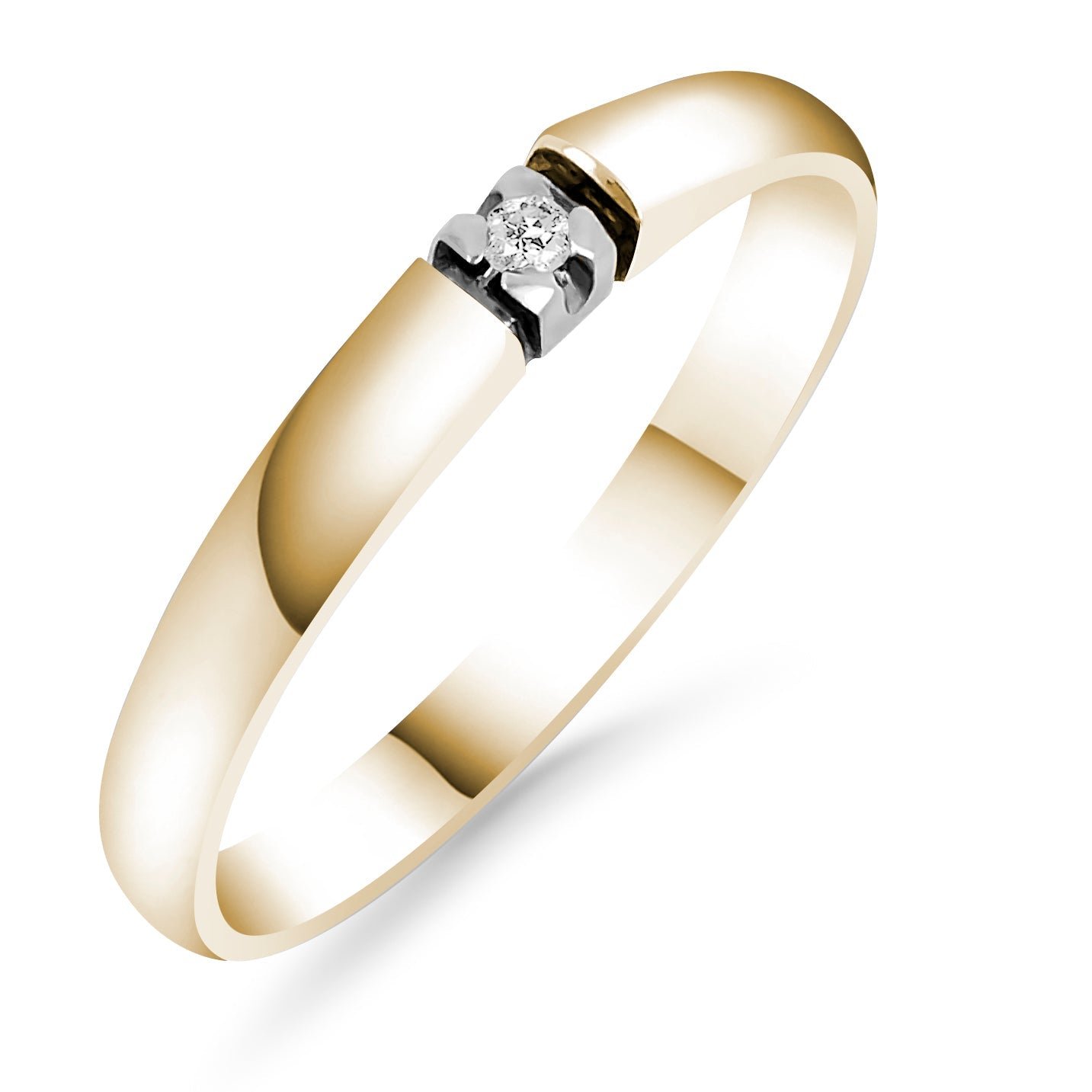 Silván,Timanttisormus 0,02ct, 14K keltakultaa, Marie-mallisto