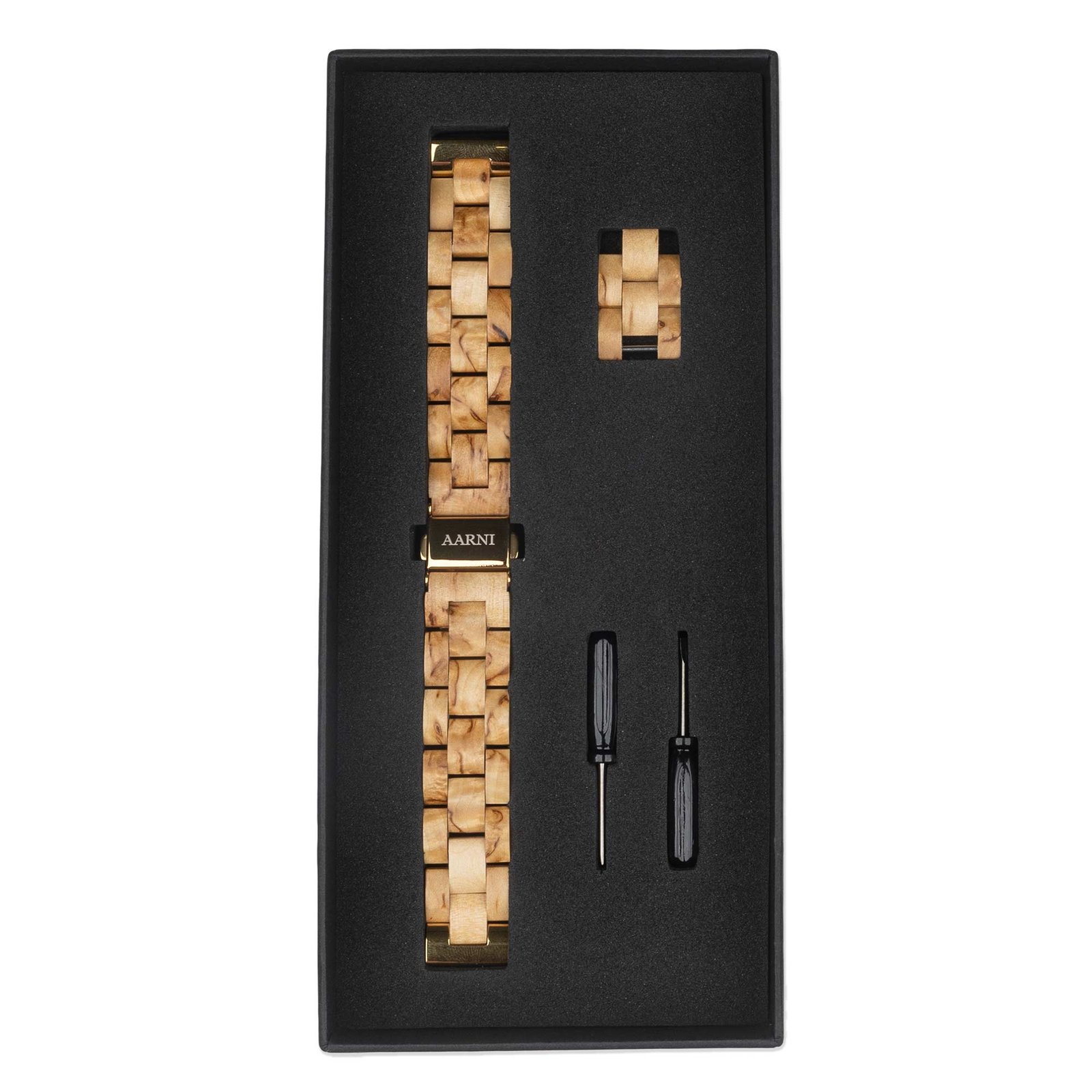 Visakoivuinen kelloranneke 16mm