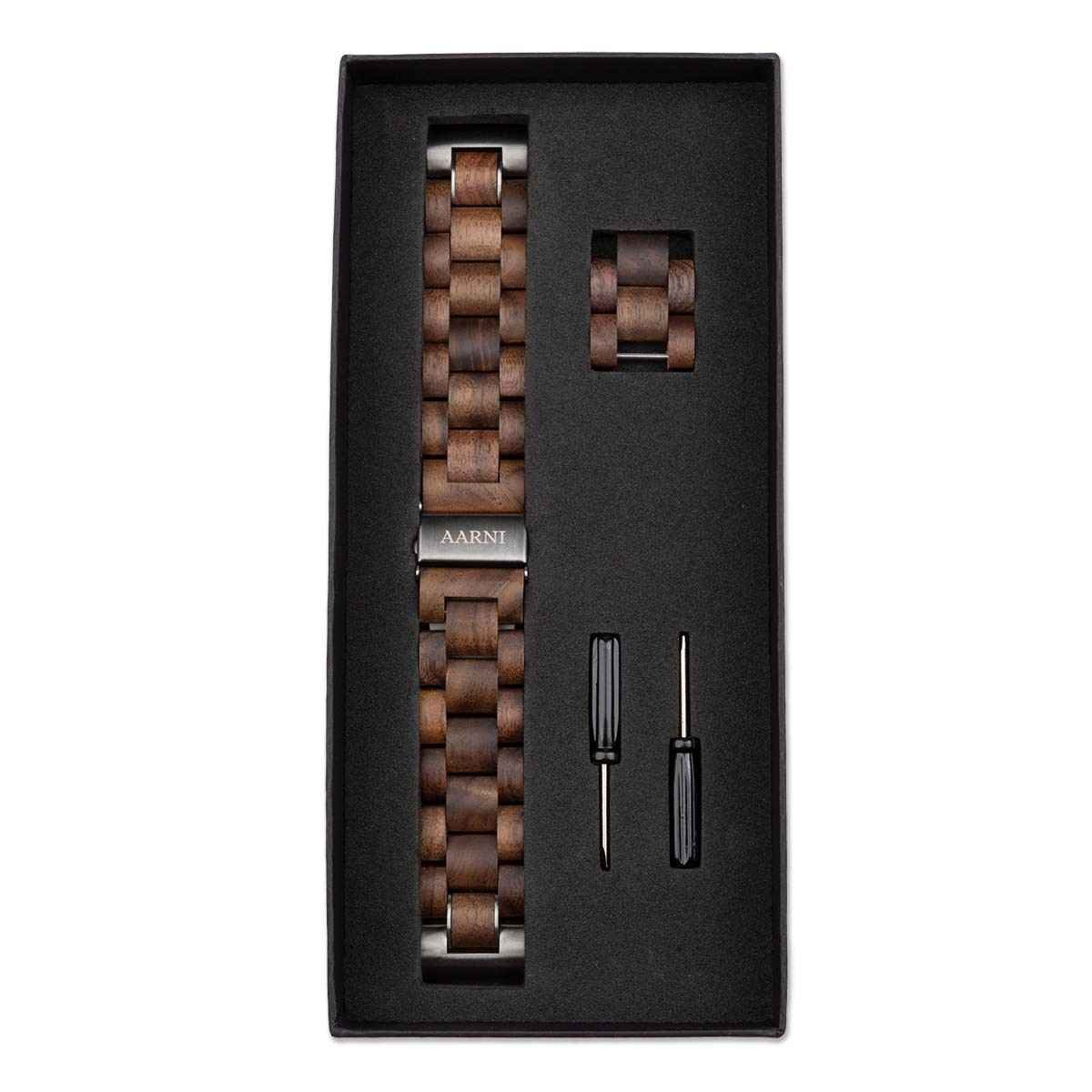 Pähkinäpuinen kelloranneke 20mm