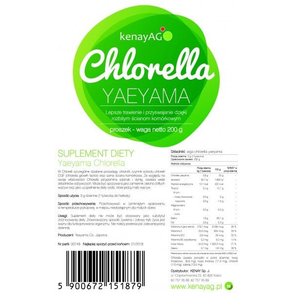CHLORELLA YAEYAMA / JAUHE / JAPANILAINEN / 200 g