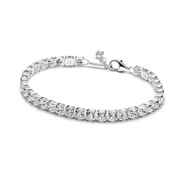 Pandora Timeless Sparkling Bold Tennis rannekoru, hopea, 593539C01