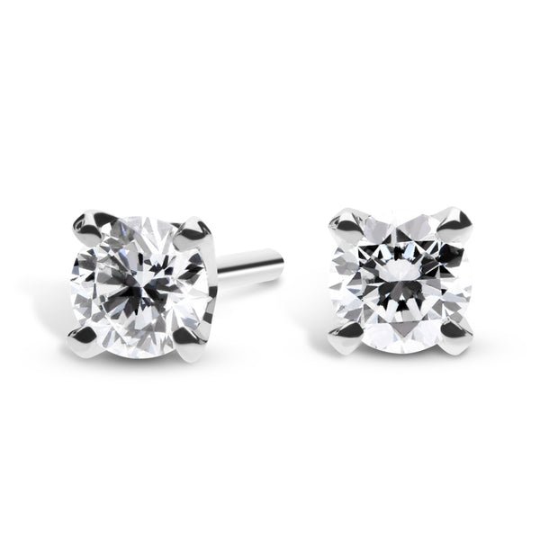 Silván Solitaire timanttikorvakorut 0,40ct, valkokultaa, timanttikorut