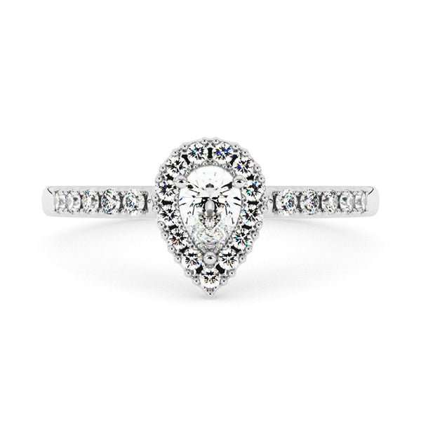 Silván Rosalie timanttisormus 0,39ct, valkokultaa, vihkisormukset