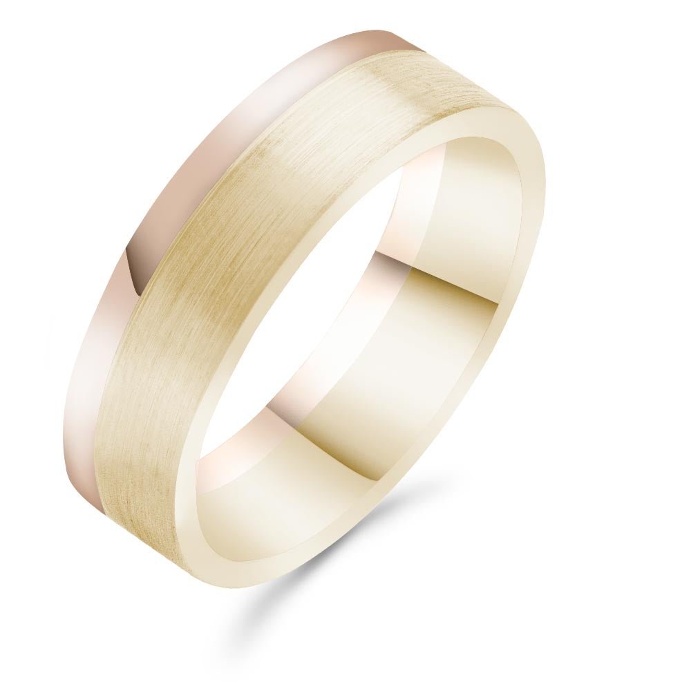 Silván,Kihlasormus mm flakka, 14K keltakulta ruusukultaraidalla