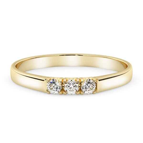 Silván Majlis timanttisormus 0,06ct, keltakultaa, vihkisormukset