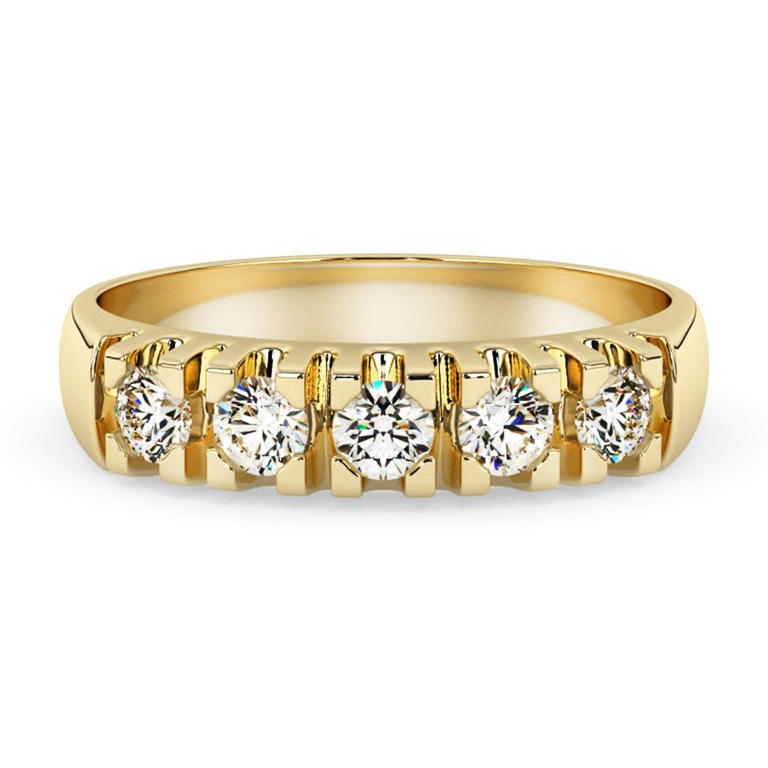 Silván,Rivitimanttisormus 0,25ct, 14K keltakultaa, Majlis-mallisto