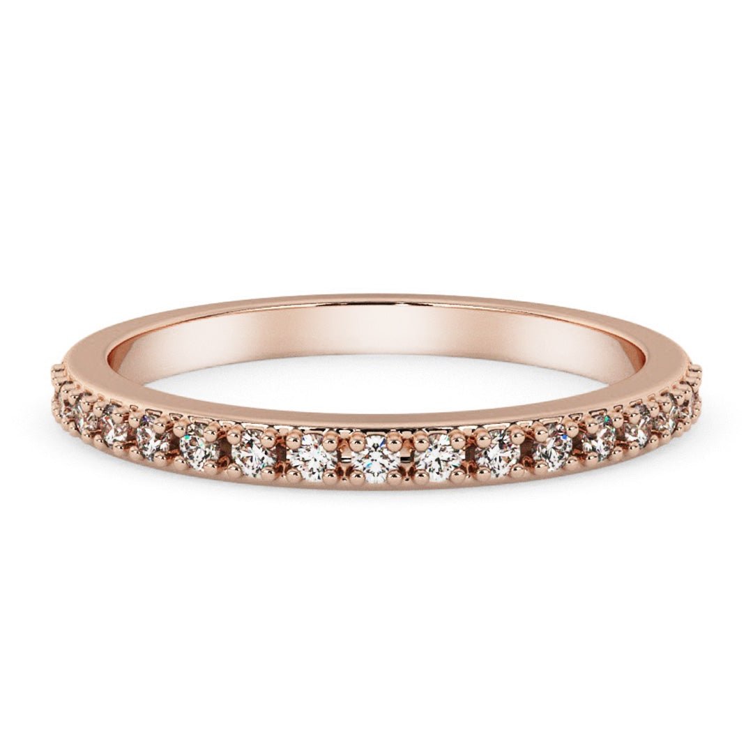 Silván,Rivitimanttisormus 0,17ct, 14K rosekultaa, Mimosa-mallisto