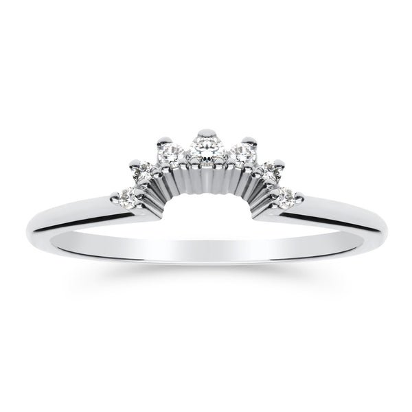 Silván Syleilijä sivusormus timanteilla 0,07ct, valkokultaa, vihkisormukset