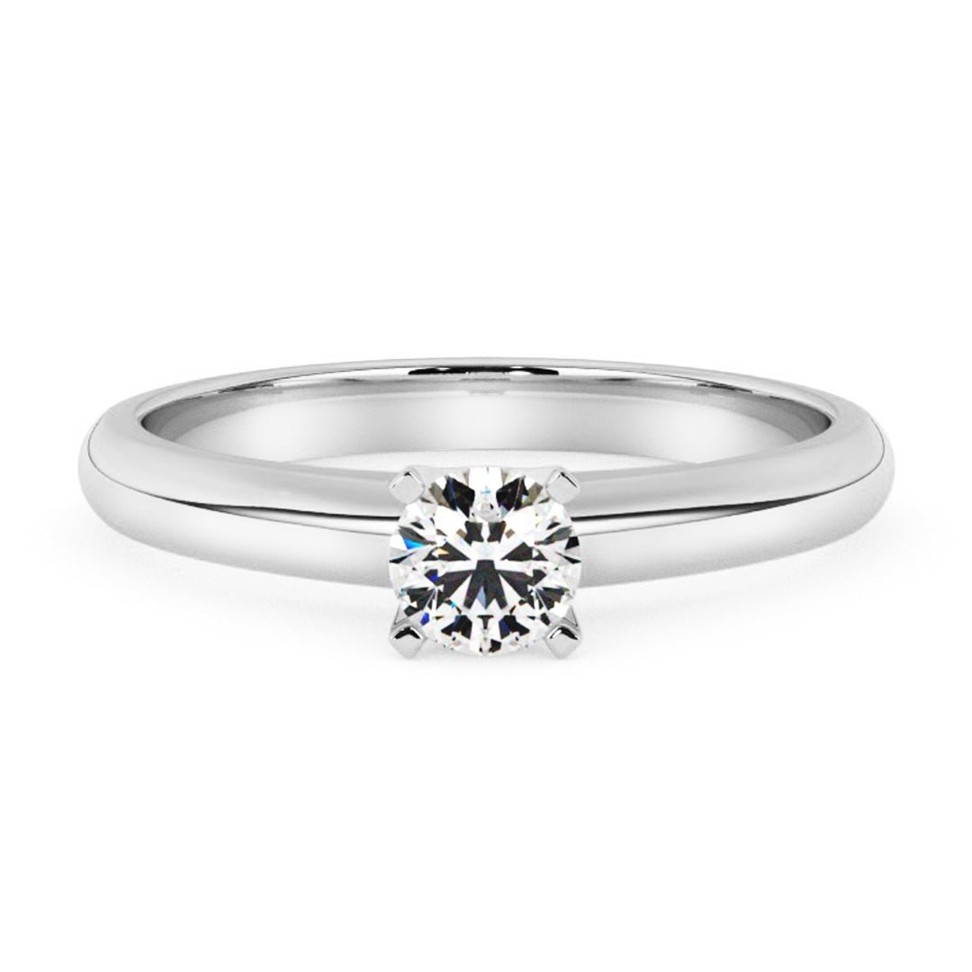 Silván,Timanttisormus 0,30ct, 14K valkokultaa, Solitaire-mallisto