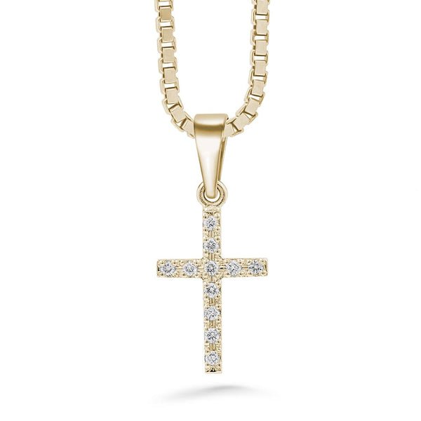 Silván timanttiriipus 0,11ct, keltakultaa, timanttikorut