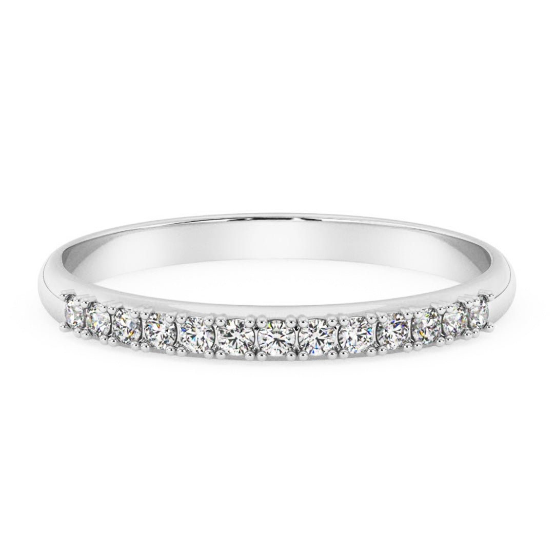 Silván,Timanttisormus 0,13ct, 14K valkokultaa