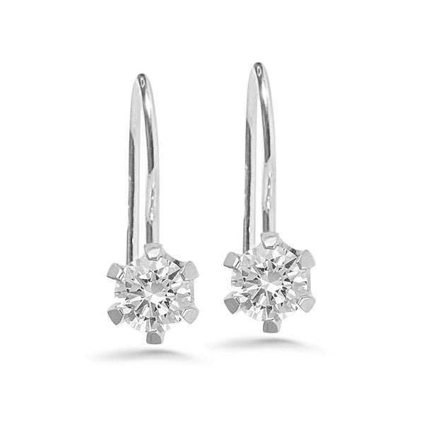 Silván Solitaire timanttikorvakorut 0,40ct, valkokultaa, timanttikorut