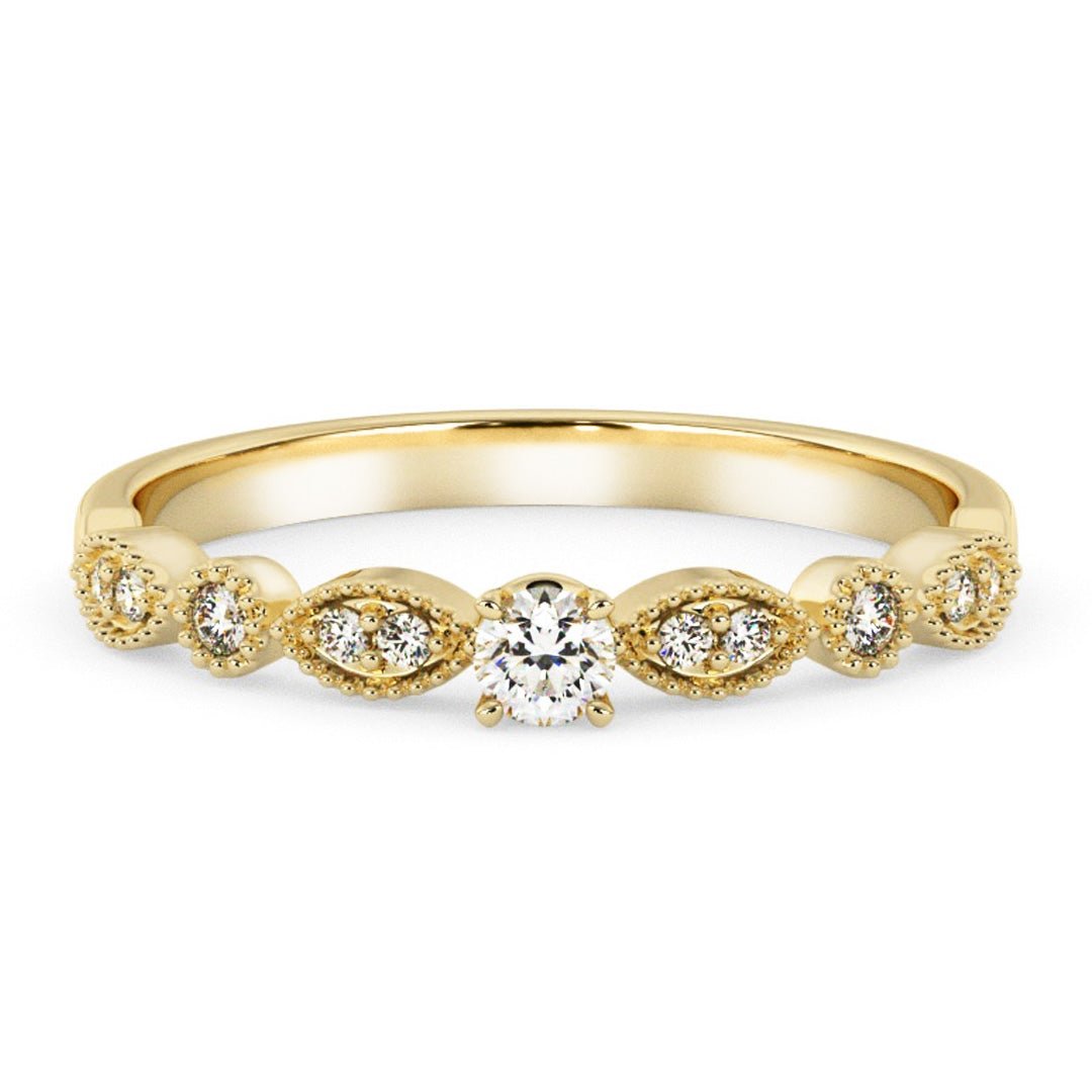 Silván,Timanttisormus 0,18ct, 14K keltakultaa, Mimosa-mallisto