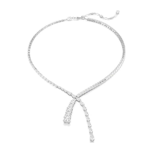 Swarovski Matrix Y kaulakoru, vaalea metalli ja kirkkaat kristallit 5692533