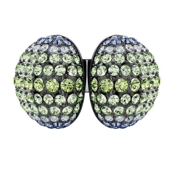 Swarovski Sublima sormus, tumma metalli ja eri väriset kristallit